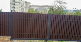 Купить распашные ворота из штакетника Соликамск, цена от 2708 руб.