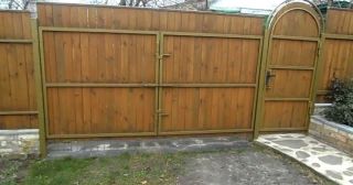 Купить распашные ворота деревянные Соликамск, цена от 2708 руб.